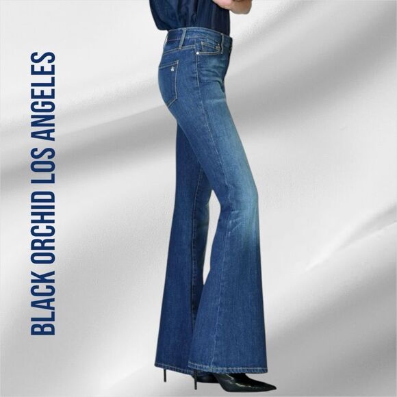 BLACK ORCHID LOS ANGELES Women’s Mia Skinny Flare in the Size 27 in Remember Me - Picture 5 of 15